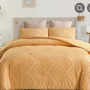 3pcs Soft and Cozy Brushed Duvet Cover Set with 2 Shams Queen Size